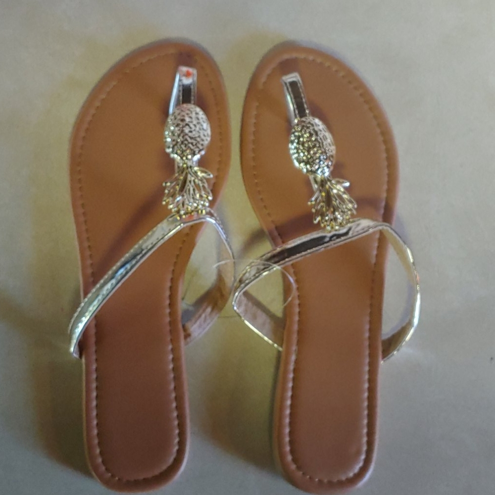 Pineapple Flip Flops
